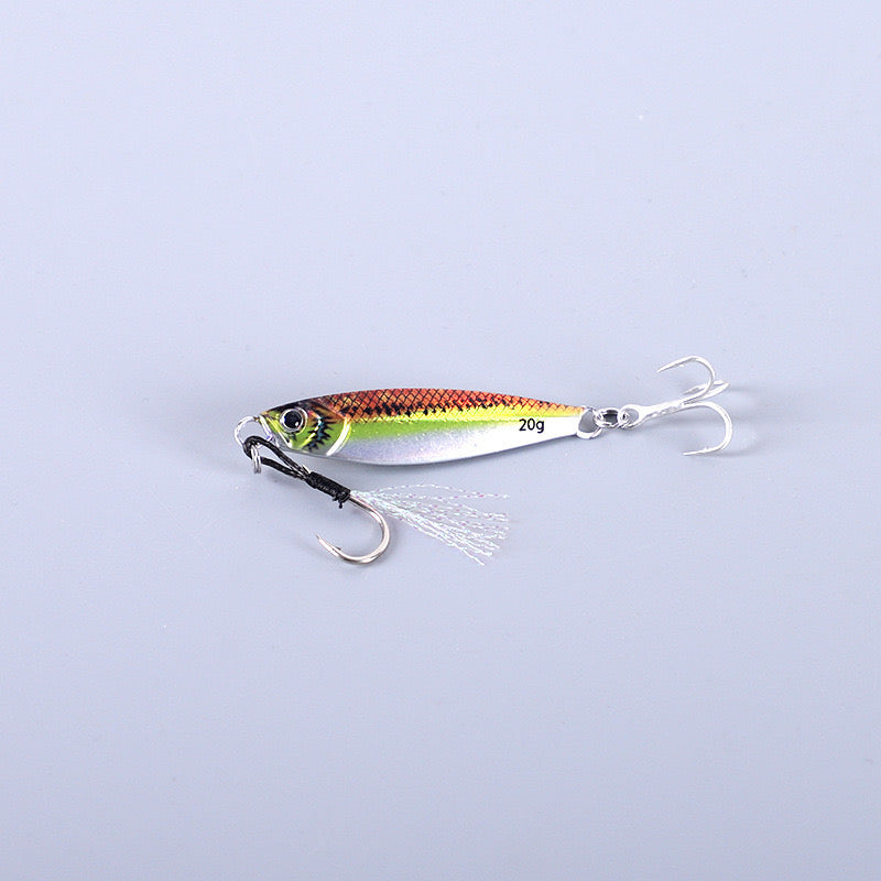#187 3D jigsFish Bait Jigging Bait JIGS 7g 10g 15g 20g 25g 30g 40g 60g 80g