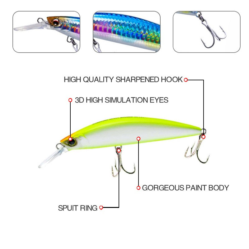Minnow Saltwater Lures 110mm/37g M349