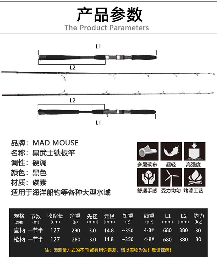 MAD MOUSE Jigging fishing rod