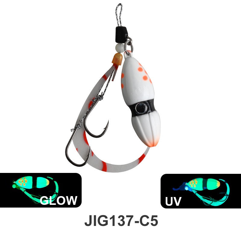 New Wholesale/Retail 60g 80g 100g 120g 150g Luminous Crack Colors Saltwater Slow Pitch Jigging Lure