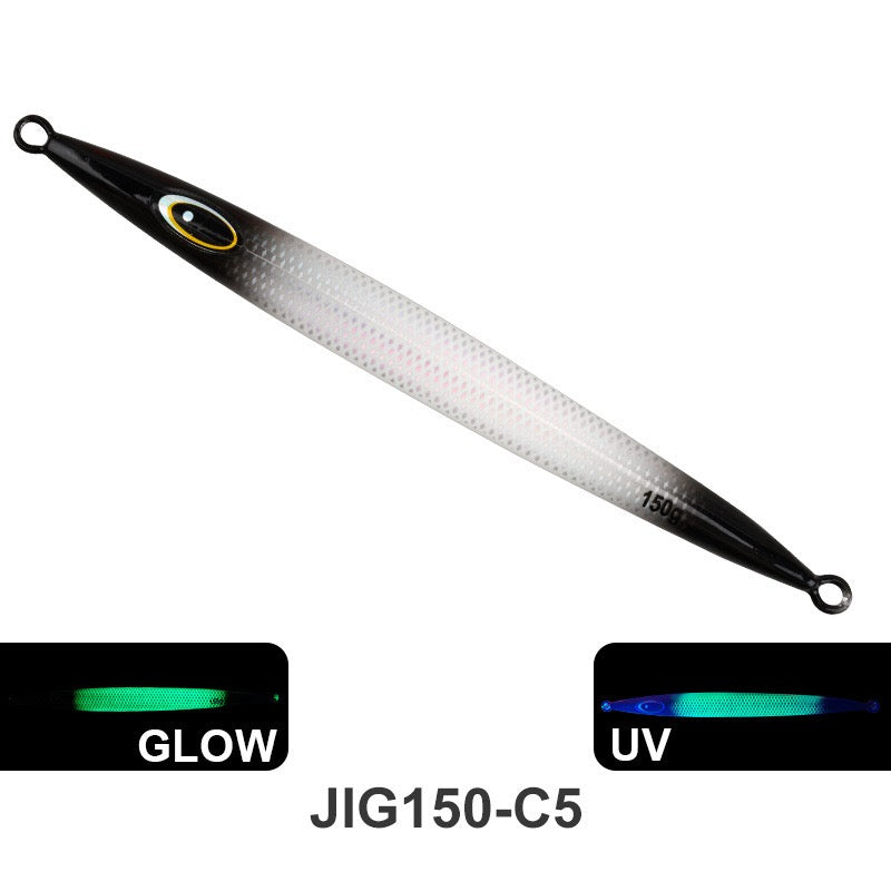 New product 120g 150g 200g 250g 300g 400g 500g 600g 750g Slow Pitch Jigging Fishing Lure Metal Jigs High Action Jigging Lure for Saltwater, Snapper, Grouper, Tuna & Yellowtail jigs lure