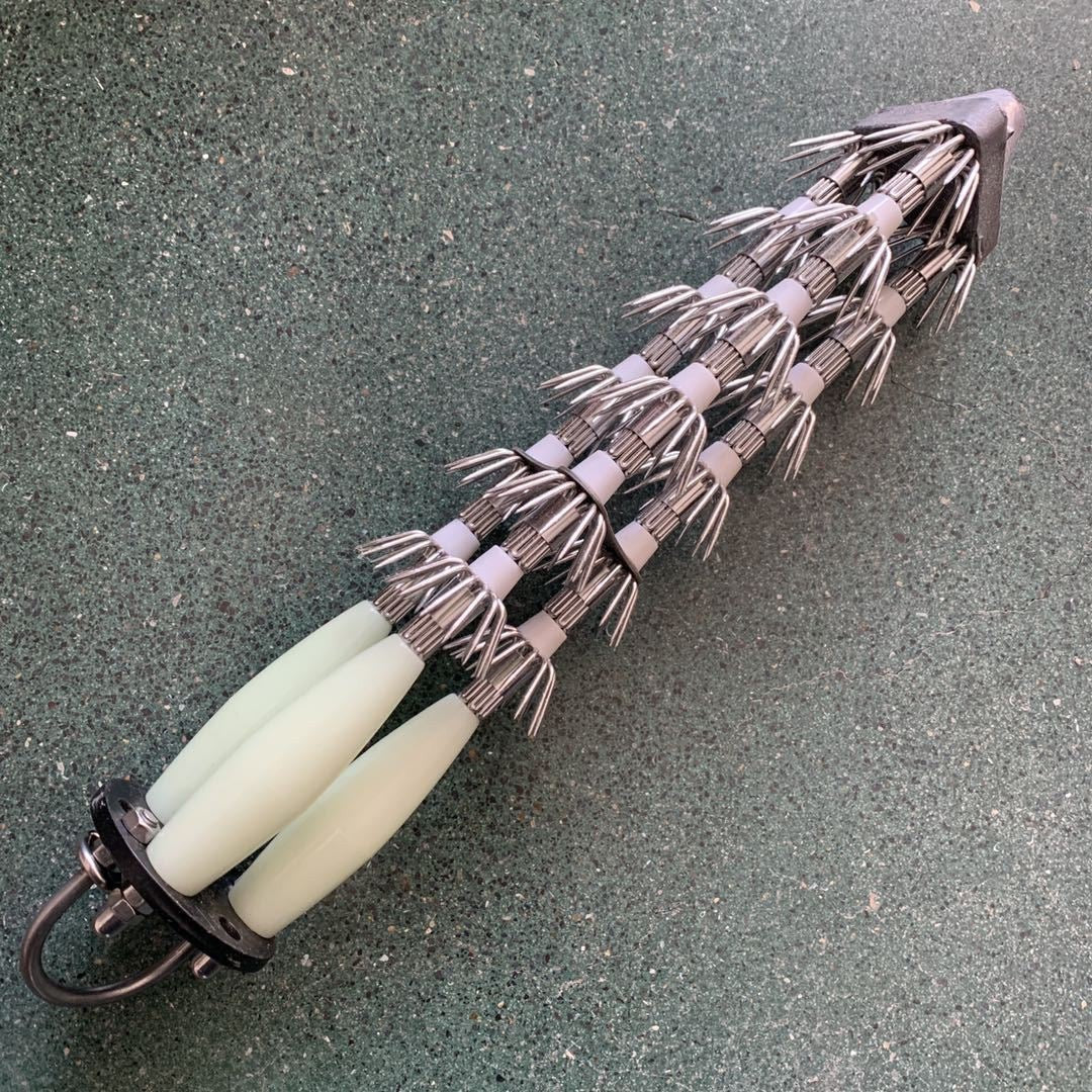 Jigs Bait Lead head six strings three rows large umbrella hook 670g sea fishing hook