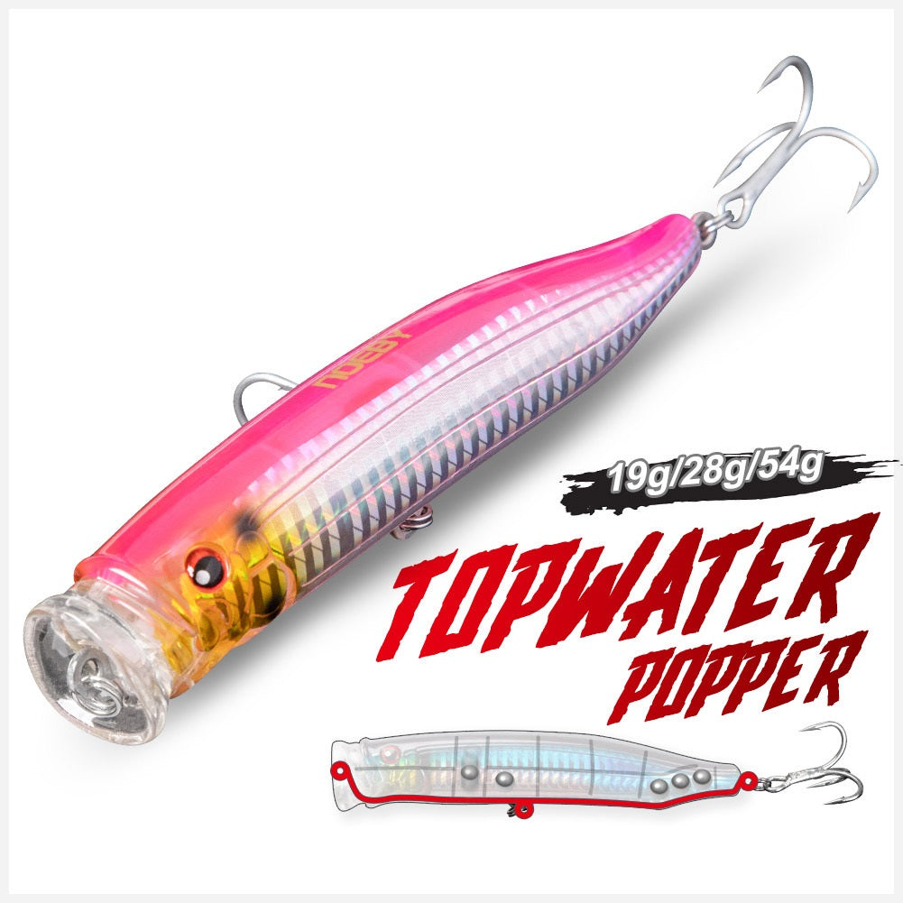 Saltwater plastic popper bait #17- 120mm/29g