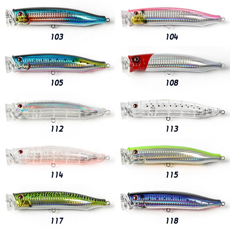 Saltwater plastic popper bait #16- 175mm/73g