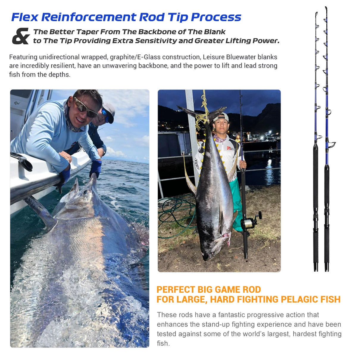 NOEBY Slow Pitch Jigging/Saltwater/Topwater/Big Game/GT /Tuna Rod LSU3050/1.66/LSU80/1.70