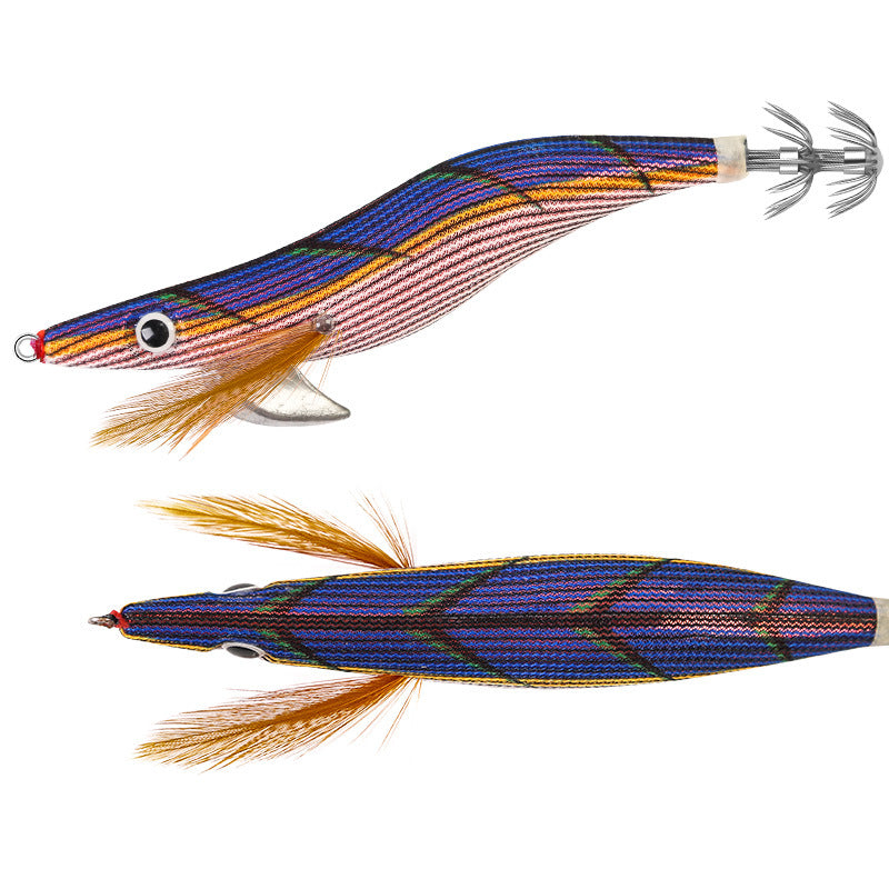 New Squid Hook #3.0/14.5g #3.5/19.5g Rapid inkiSng Artificial Luminous Squid Jigging Bait Wood Shrimp Hooks for Saltwater Tackle Fishing Lure