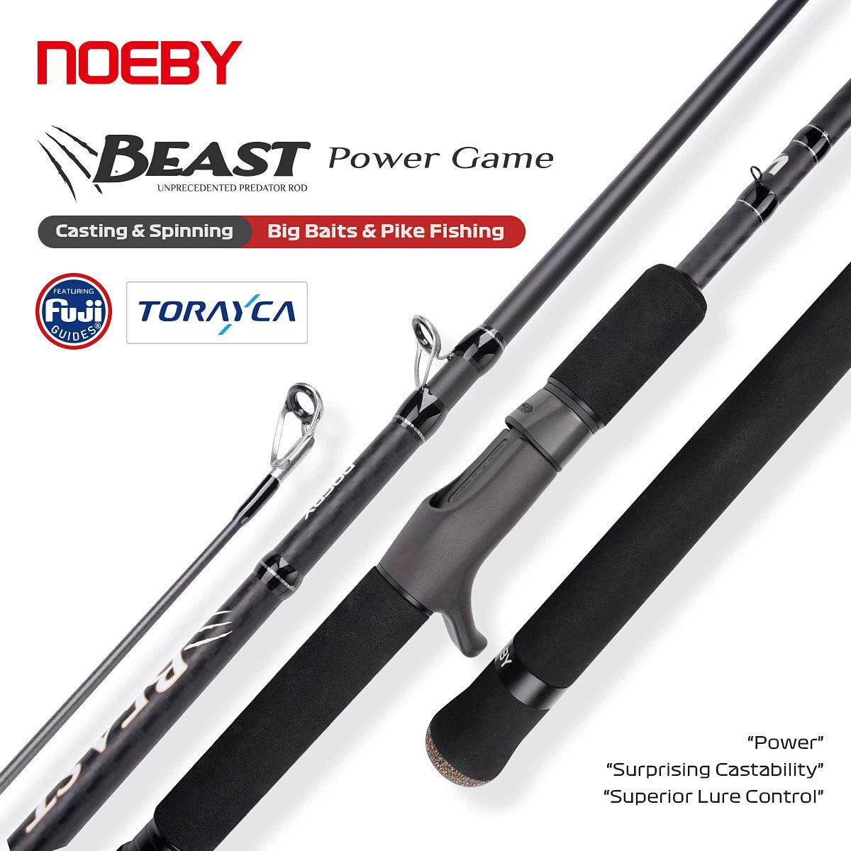 NOEBY Slow Pitch Jigging/Saltwater/Topwater/Big Game/GT /Tuna Rod NBC662/NBC702/NBC762/NBS742/NBC802/NBC862/