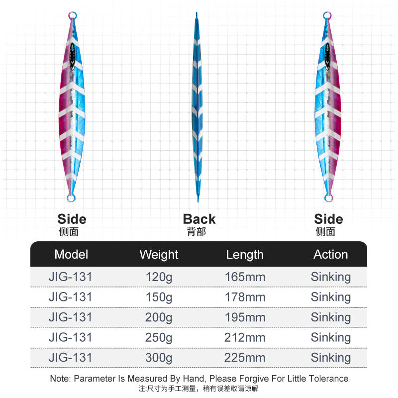 #77 Slow/Speed Jigs 120g 150g 200g 250g 300g