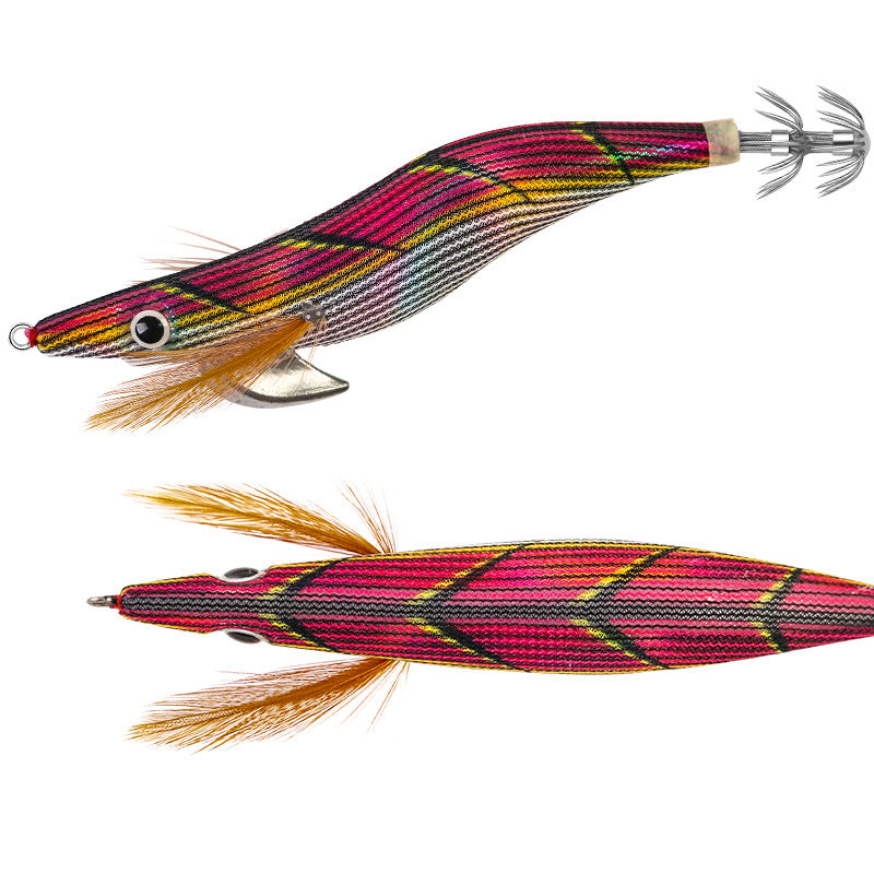 New Squid Hook #3.0/14.5g #3.5/19.5g Rapid inkiSng Artificial Luminous Squid Jigging Bait Wood Shrimp Hooks for Saltwater Tackle Fishing Lure