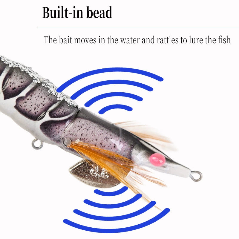 New Squid Hook #3.0/11g Rapid inkiSng Artificial Luminous Squid Jigging Bait Wood Shrimp Hooks for Saltwater Tackle Fishing Lure