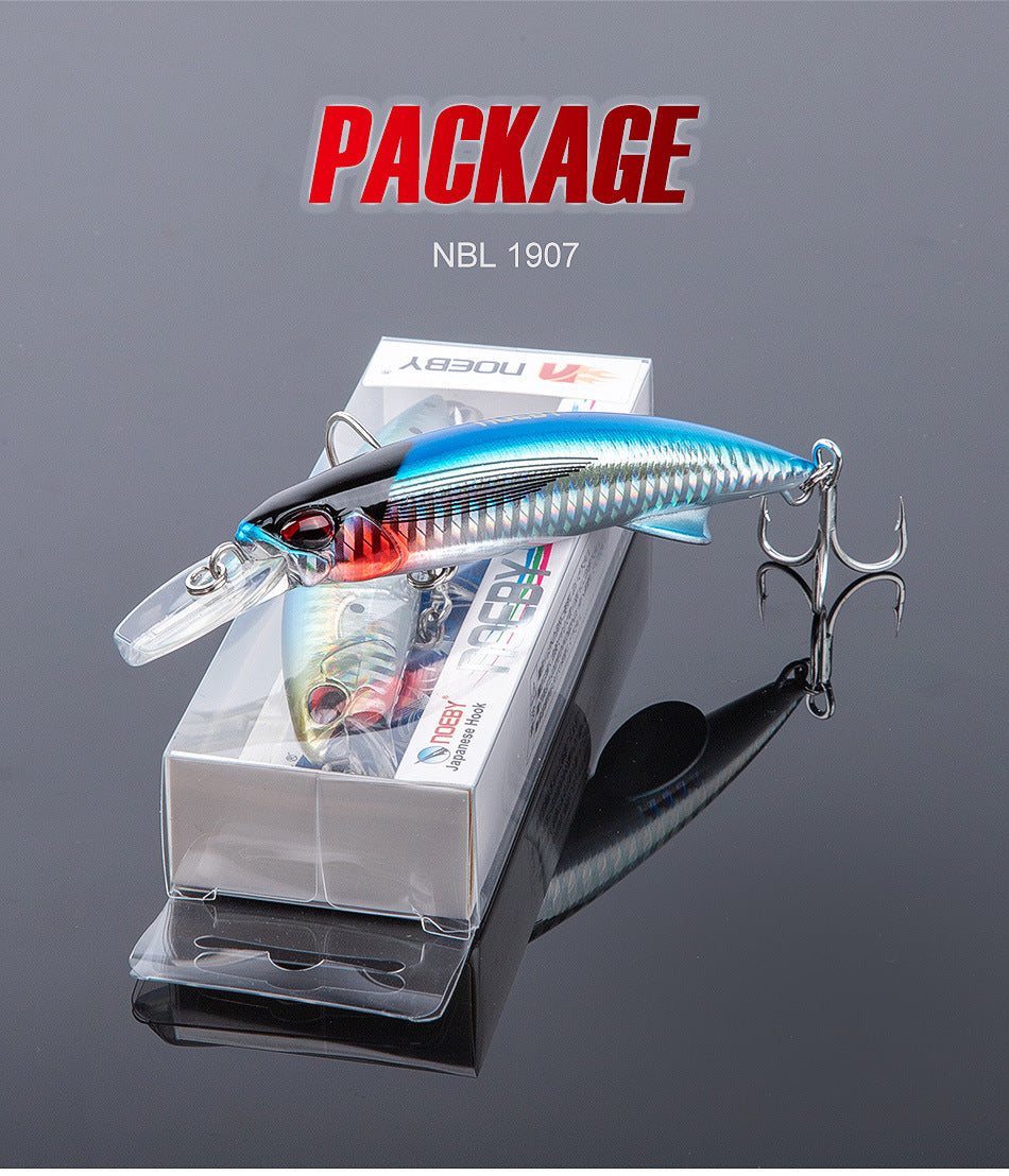 NOEBY Saltwater Pencil Bait/Stickbait/Minnow/Topwater/Popper Lure 110mm/64g