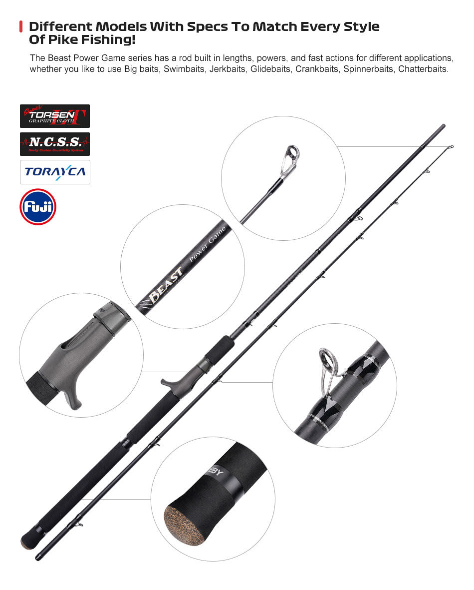 NOEBY Slow Pitch Jigging/Saltwater/Topwater/Big Game/GT /Tuna Rod NBC662/NBC702/NBC762/NBS742/NBC802/NBC862/