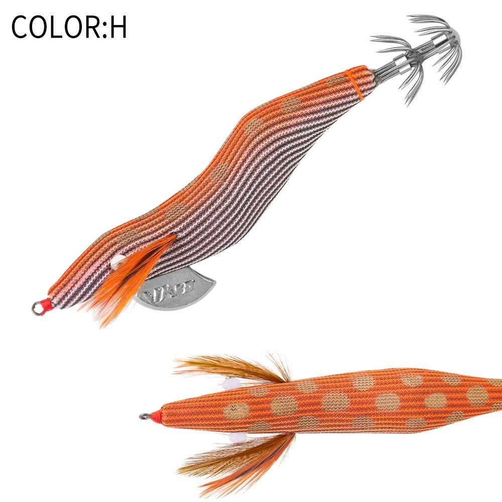 New Squid Hook #3.0/18g Rapid inkiSng Artificial Luminous Squid Jigging Bait Wood Shrimp Hooks for Saltwater Tackle Fishing Lure