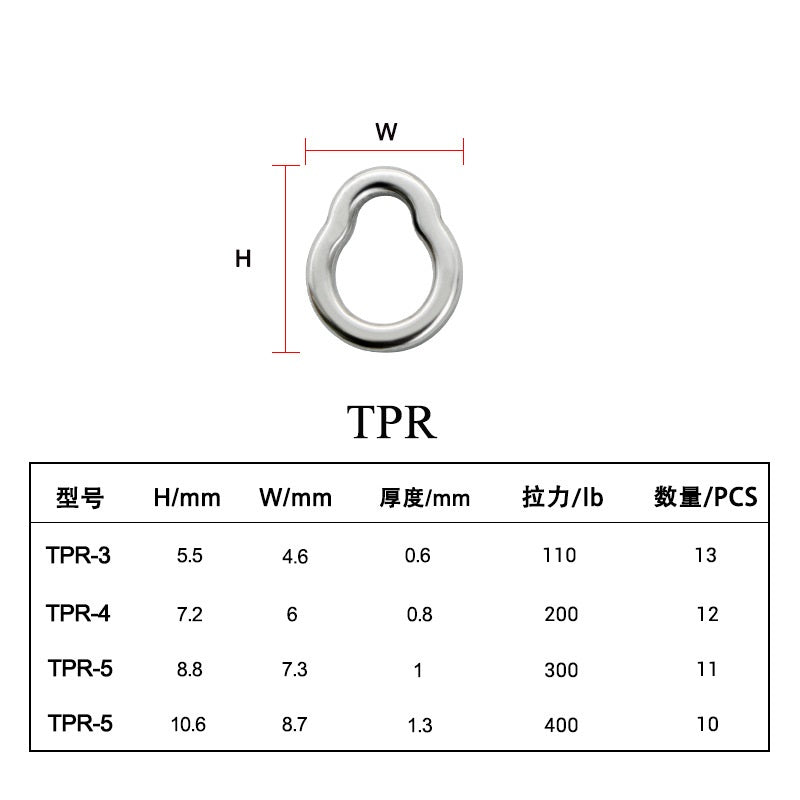 Stainless Steel Ring #3 #4 #5 #6/Fishing tackle