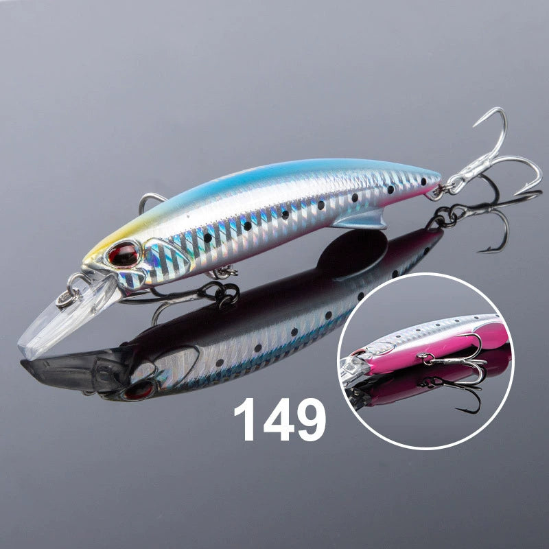 NOEBY Saltwater Pencil Bait/Stickbait/Minnow/Topwater/Popper Lure 110mm/64g