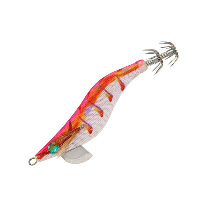 New Squid Hook #2.5/10 #3.0/16 #3.5/21 Rapid inkiSng Artificial Luminous Squid Jigging Bait Wood Shrimp Hooks for Saltwater Tackle Fishing Lure