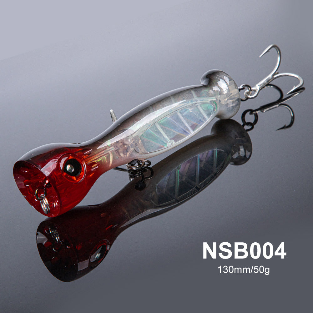 Saltwater plastic popper bait #6- 130mm/50g
