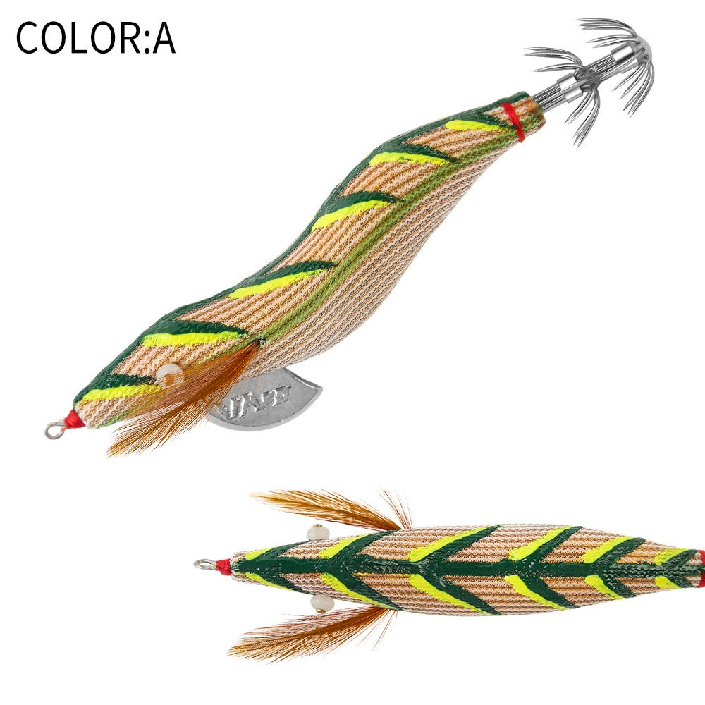 New Squid Hook #3.0/18g Rapid inkiSng Artificial Luminous Squid Jigging Bait Wood Shrimp Hooks for Saltwater Tackle Fishing Lure