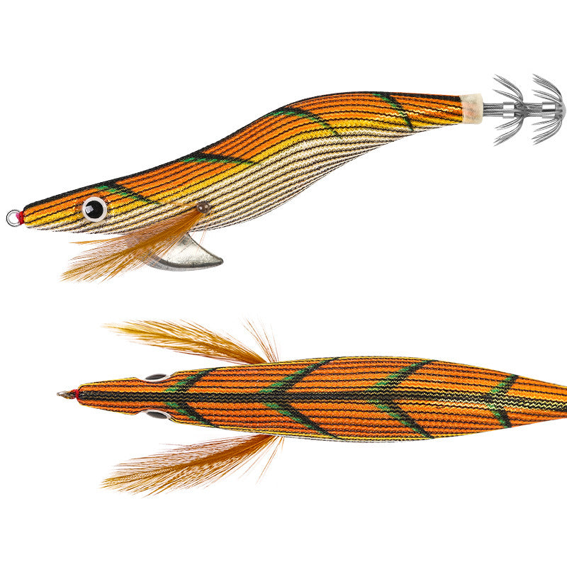 New Squid Hook #3.0/14.5g #3.5/19.5g Rapid inkiSng Artificial Luminous Squid Jigging Bait Wood Shrimp Hooks for Saltwater Tackle Fishing Lure