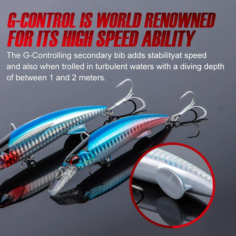 NOEBY Saltwater Pencil Bait/Stickbait/Minnow/Topwater/Popper Lure 110mm/64g