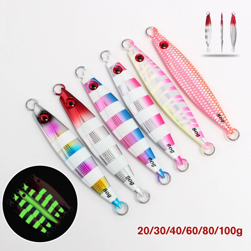 #53 Slow/Speed Pitch Jigs 20g 30g 40g 60g 80g 100g