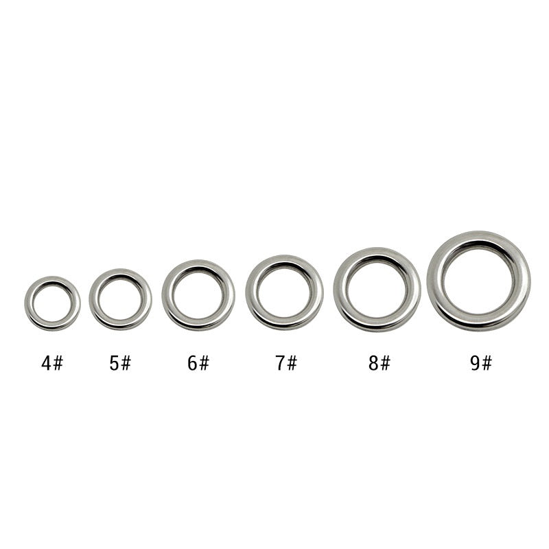 Stainless Steel Solid Ring #4#5#6#7#8#9/Fishing tackle