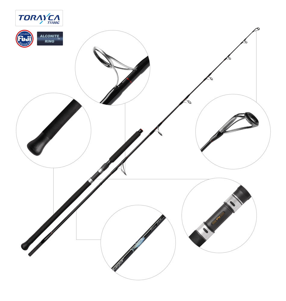 NOEBY Slow Pitch Jigging/Saltwater/Topwater/Big Game/GT /Tuna Rod VP77XH/2.31m/VP80H/2.43m