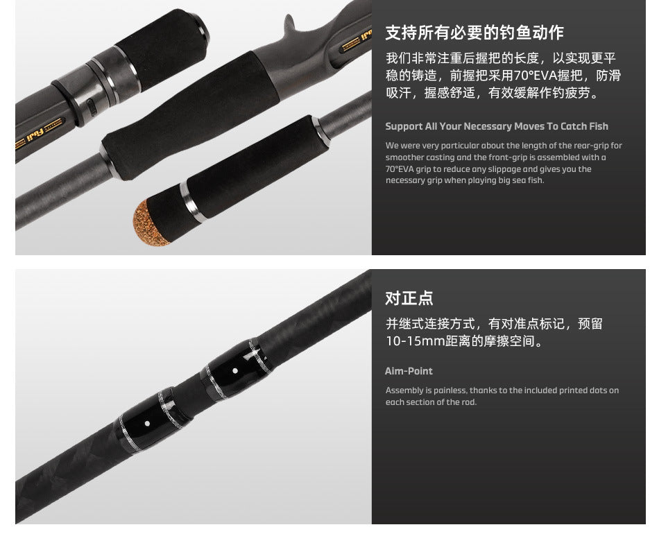 NOEBY Slow Pitch Jigging/Saltwater/Topwater/Big Game/GT /Tuna Rod BTC604MH/BTS705MH