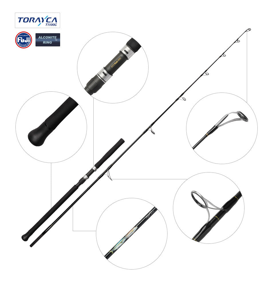 NOEBY Slow Pitch Jigging/Saltwater/Topwater/Big Game/GT /Tuna Rod VP85MH/2.57m/40-120g