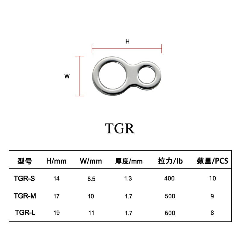 名 Stainless Steel Swivels+ring #S #M #L/Fishing tackle