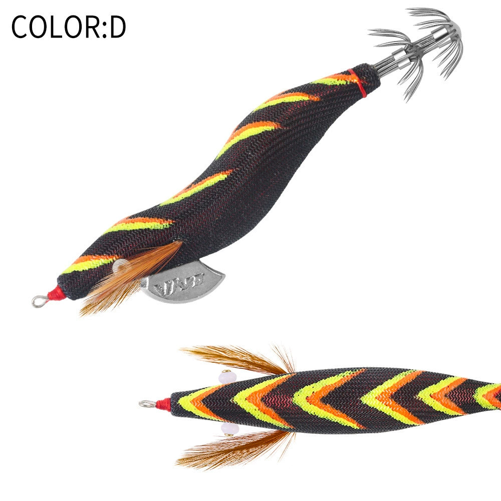 New Squid Hook #3.0/18g Rapid inkiSng Artificial Luminous Squid Jigging Bait Wood Shrimp Hooks for Saltwater Tackle Fishing Lure