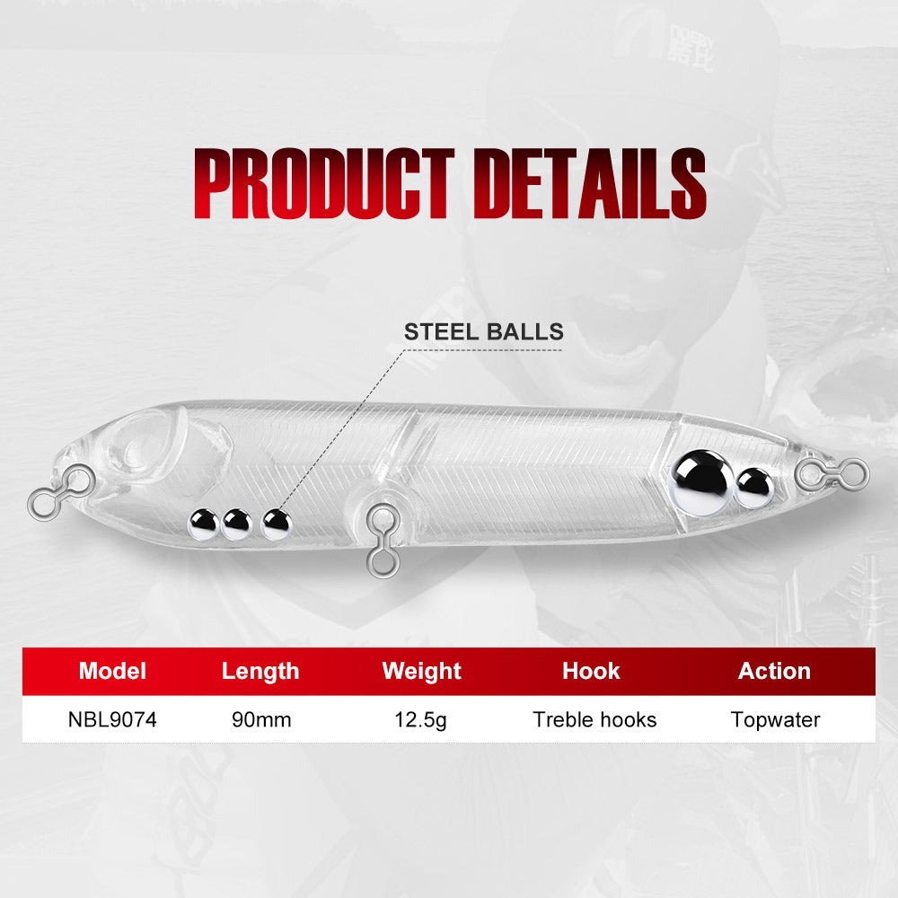 Saltwater plastic Pencil bait #40-90mm-12.5g