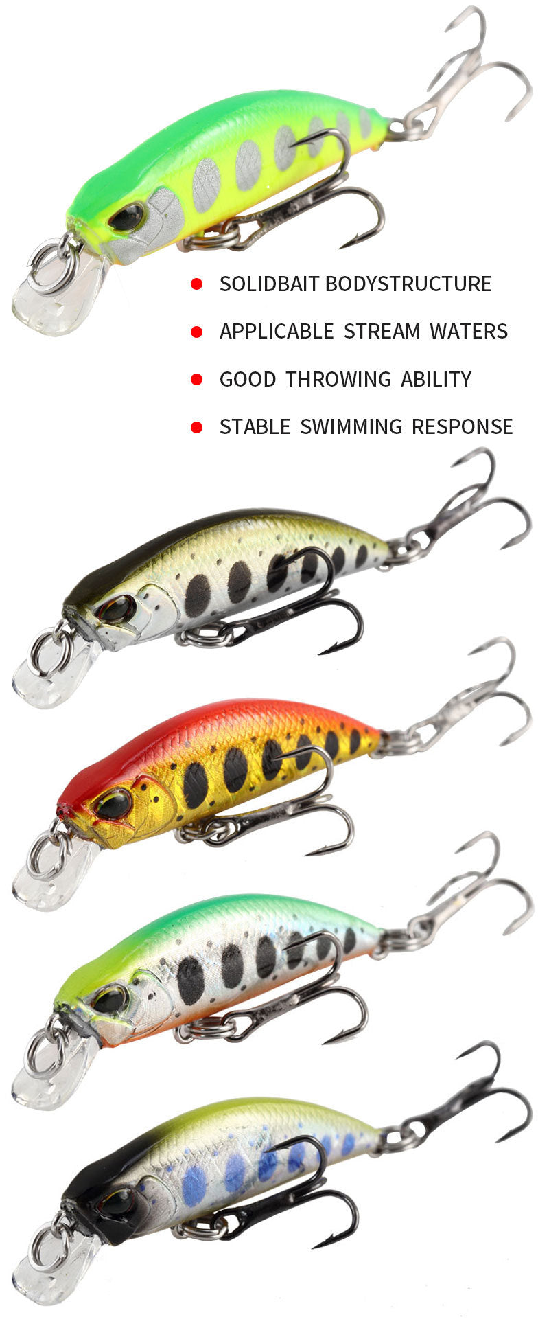 Minnow Saltwater Lures 38mm/3.2g
