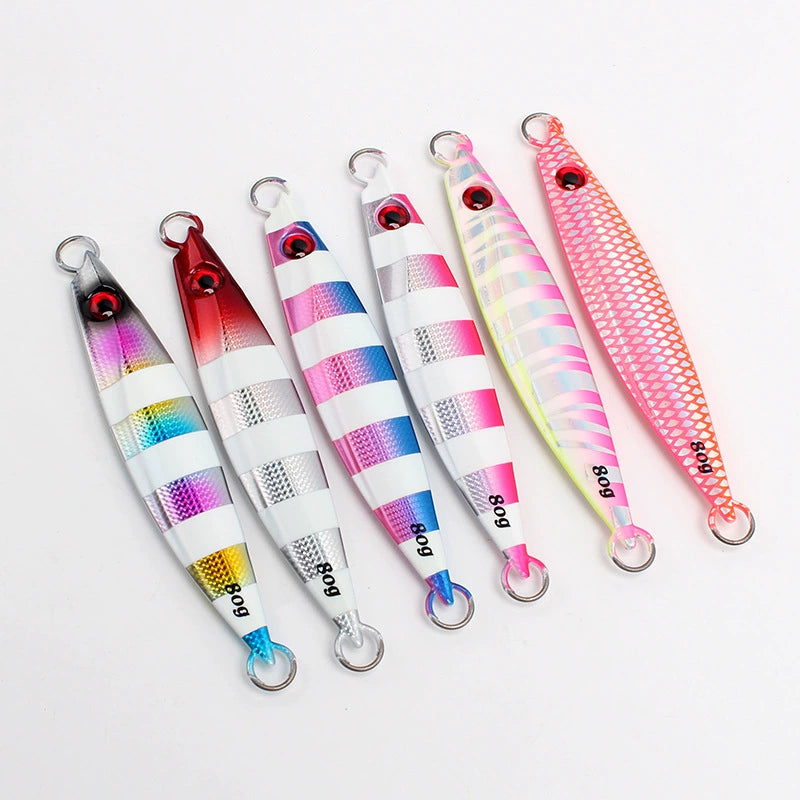 #53 Slow/Speed Pitch Jigs 20g 30g 40g 60g 80g 100g