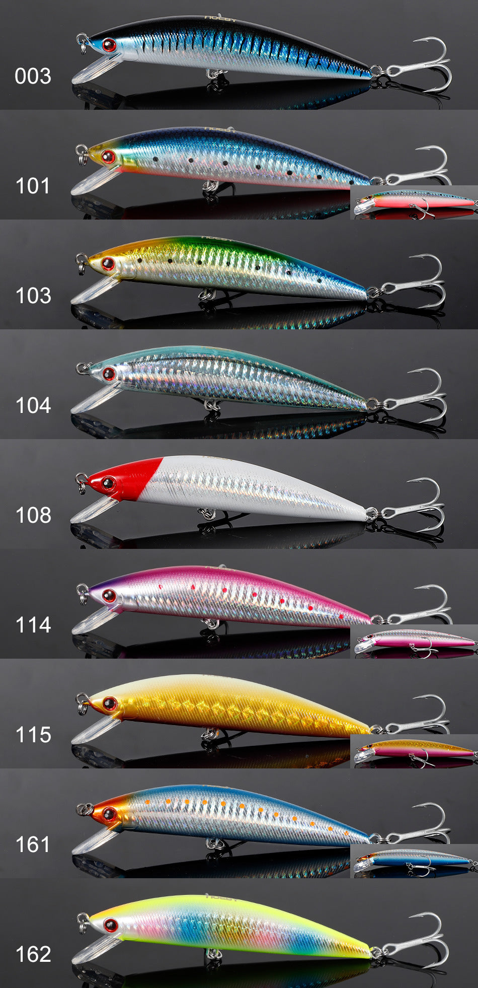 NOEBY Saltwater Pencil Bait/Stickbait/Minnow/Topwater/Popper Lure 120mm/44g