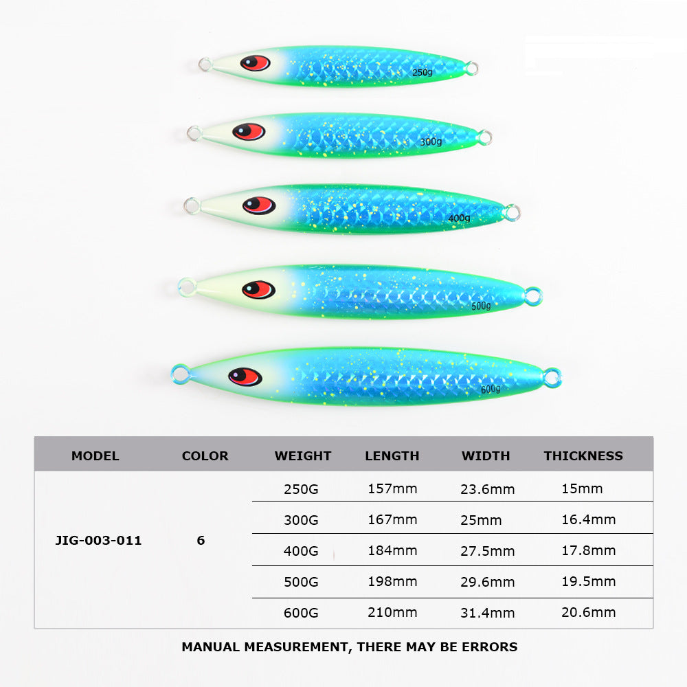 #57 Speed/Slow Jigs 250g 300g 400g 500g 600g