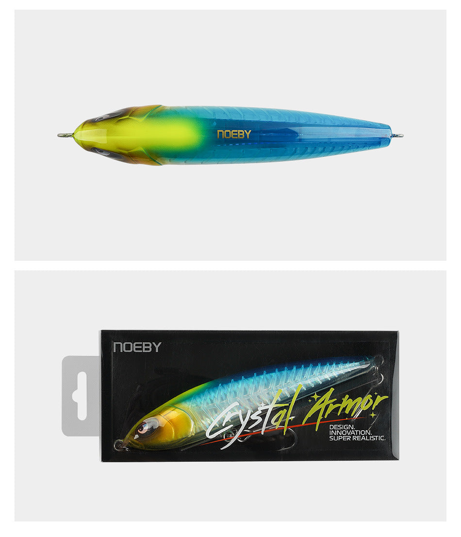 NOEBY Saltwater Pencil Bait/Stickbait/Minnow/Topwater Lure 160g/109mm