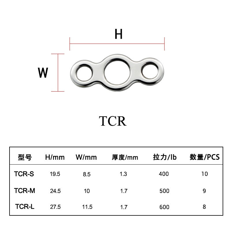 Stainless Steel 8 Rings #S #M #L/Fishing tackle