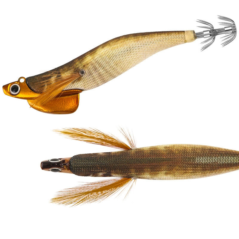 New Squid Hook #3.0/28g #3.5/40g Rapid inkiSng Artificial Luminous Squid Jigging Bait Wood Shrimp Hooks for Saltwater Tackle Fishing Lure
