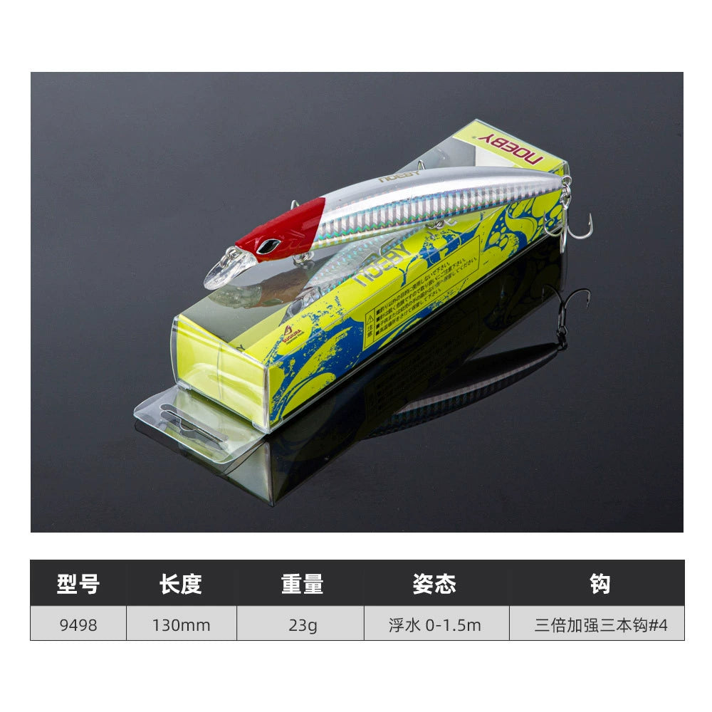 NOEBY Saltwater Pencil Bait/Stickbait/Minnow/Topwater/Popper Lure 130mm/23g