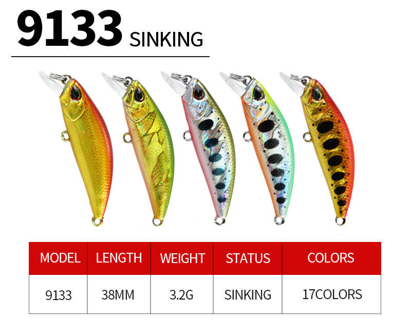 Minnow Saltwater Lures 38mm/3.2g