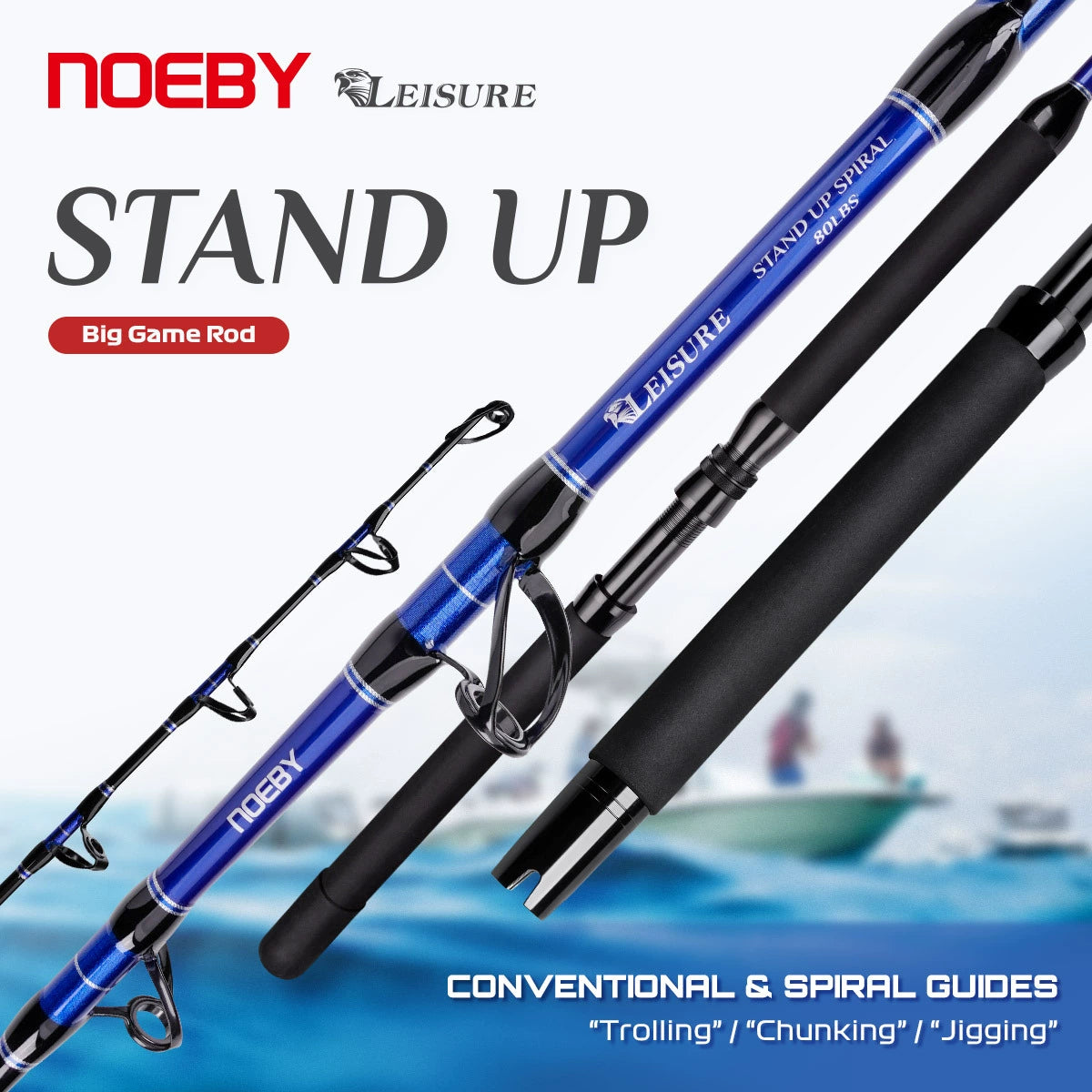 NOEBY Slow Pitch Jigging/Saltwater/Topwater/Big Game/GT /Tuna Rod LSU3050/1.66/LSU80/1.70
