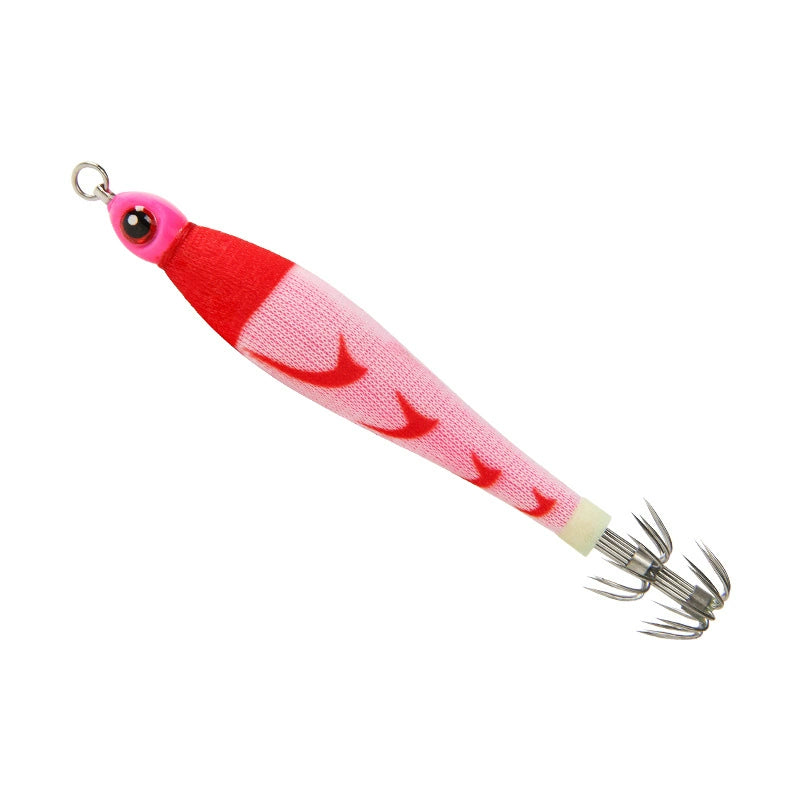 New Squid Hook #15/56g #20/75g #25/94g #30/113g #40/150g Rapid inkiSng Artificial Luminous Squid Jigging Bait Wood Shrimp Hooks for Saltwater Tackle Fishing Lure