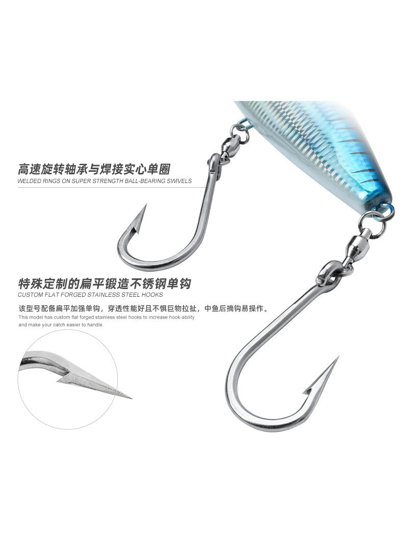 NOEBY Saltwater Pencil Bait/Stickbait/Minnow/Topwater Lure 170mm/213g