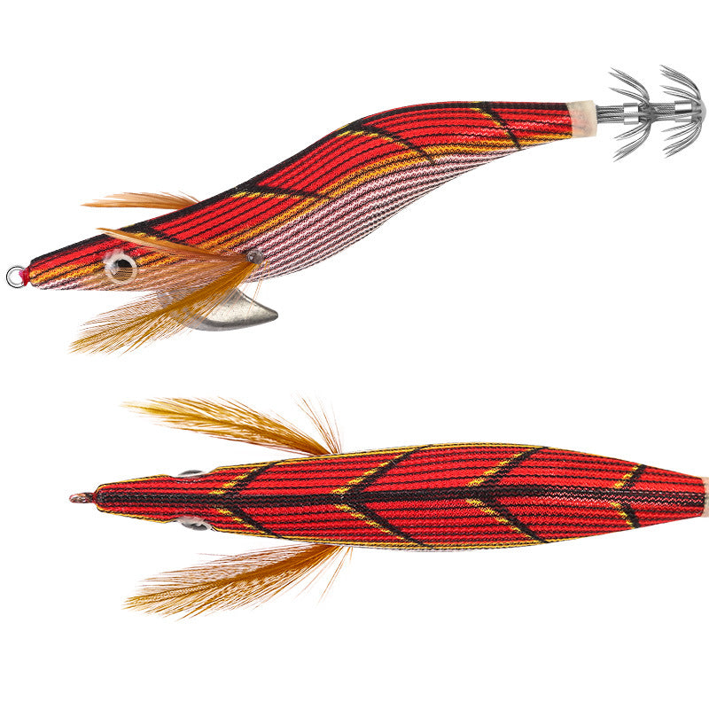 New Squid Hook #3.0/14.5g #3.5/19.5g Rapid inkiSng Artificial Luminous Squid Jigging Bait Wood Shrimp Hooks for Saltwater Tackle Fishing Lure