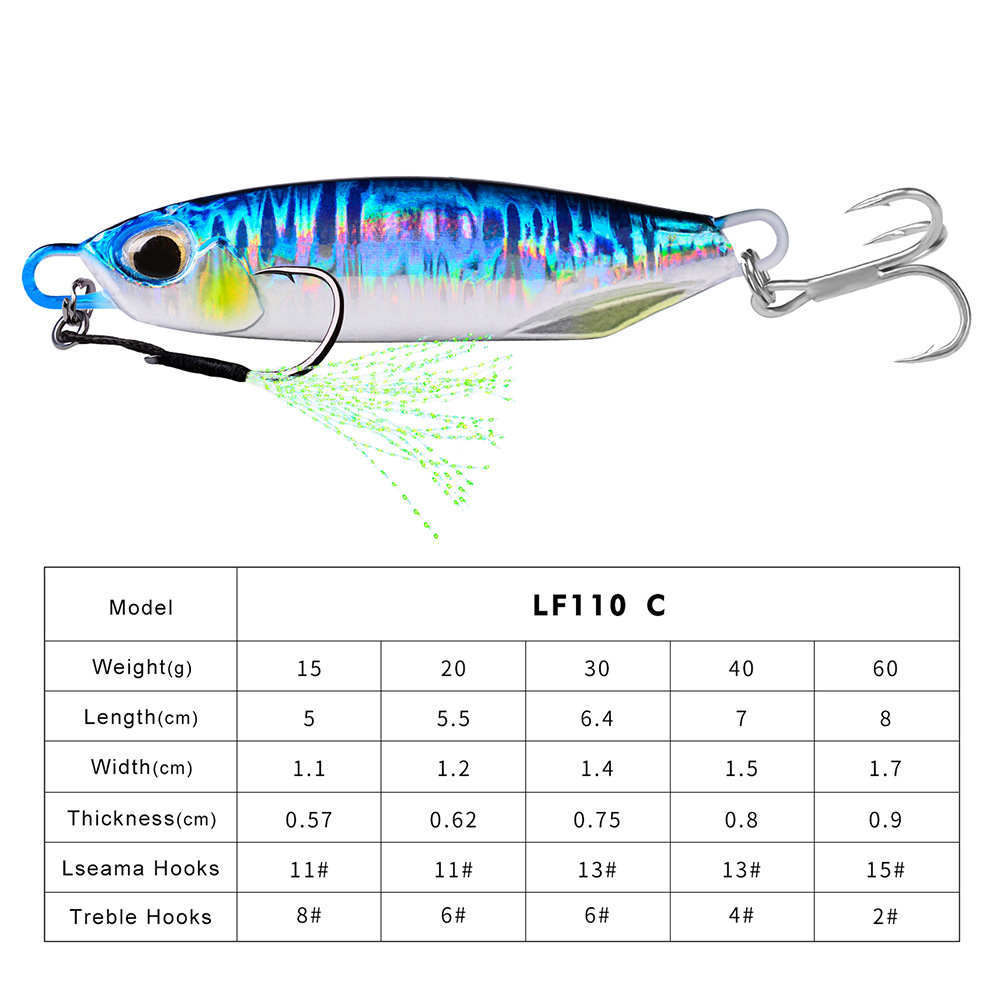 #78 Slow Pitch Jigs 20g 30g