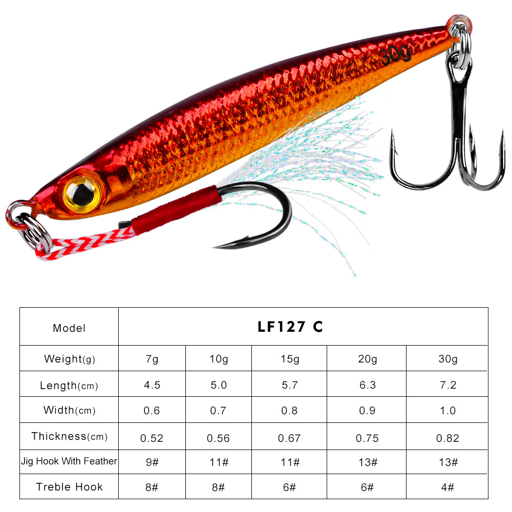 #72 Slow Pitch Jigs 7g 10g 15g 20g 30g