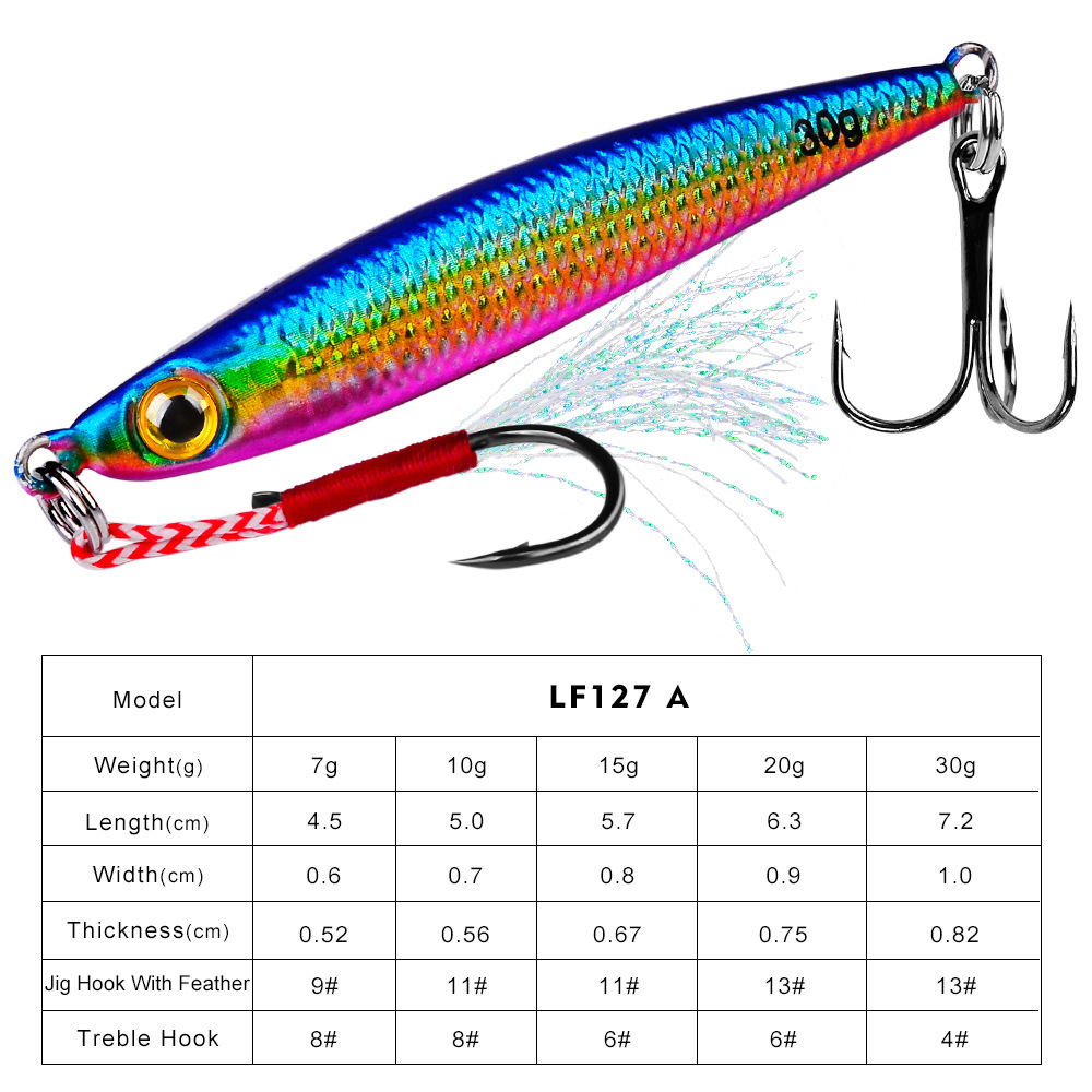 #72 Slow Pitch Jigs 7g 10g 15g 20g 30g