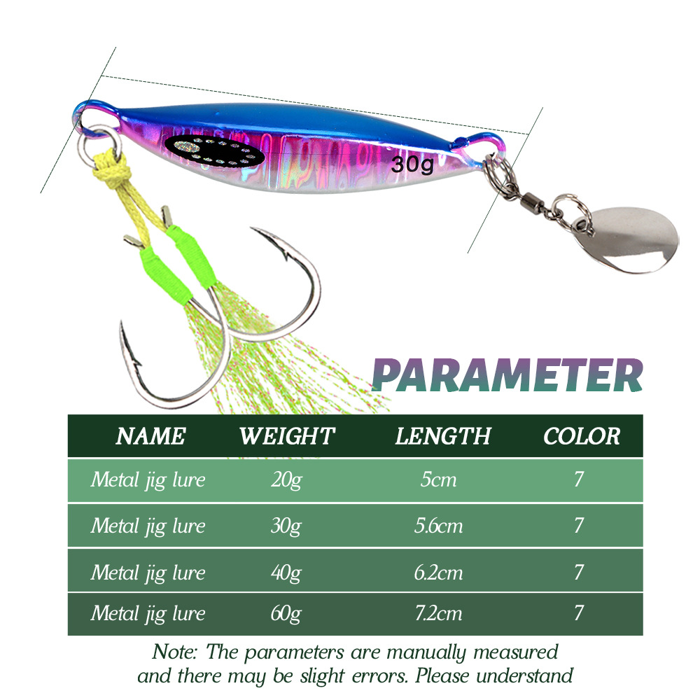 #2 Slow Pitch Jigs 20g 30g 40g 60g