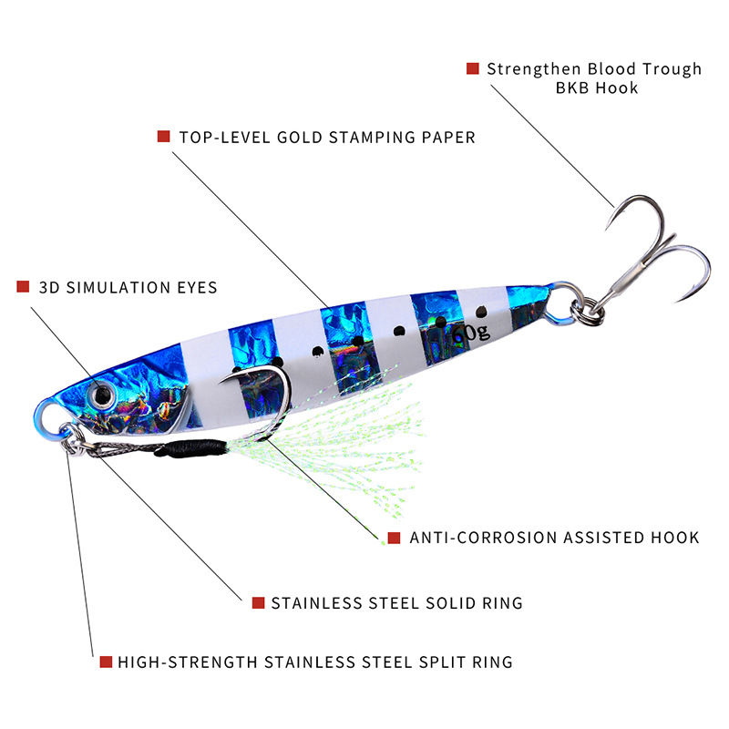 #75 Slow Pitch Jigs 24g 30g 40g 60g